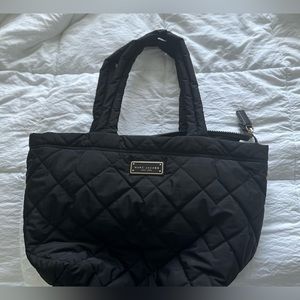 NWT Marc Jacobs New York Quilted Lightweight Travel Weekender Tote Black.